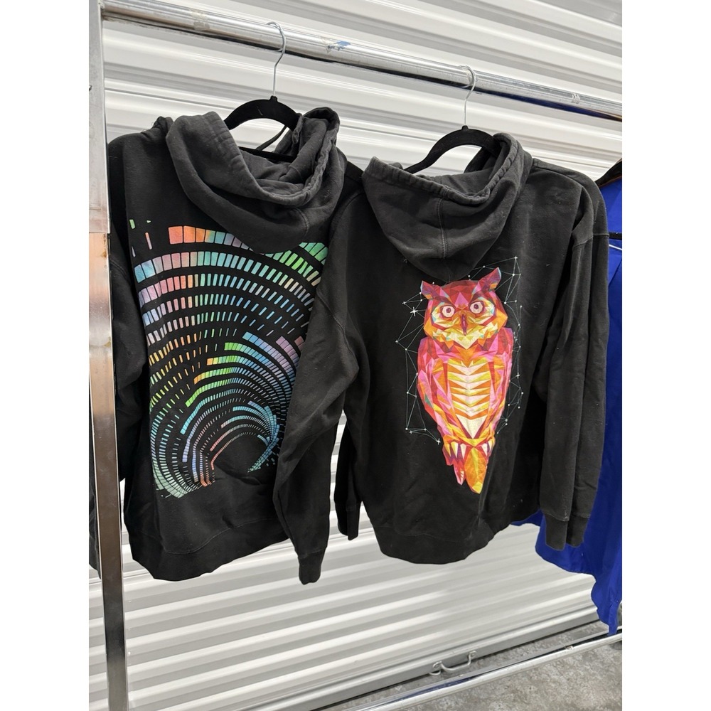 Lot Of 2 Into The AM Men's Sz‎ Large  Graphics Print Hoodie Sweatshirt